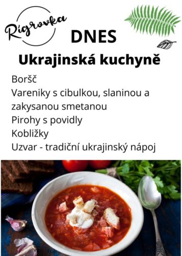 Ukrajinská kuchyně v pátek 1.4.2022